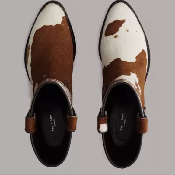 rag & bone Clyde Boot in Cow Print - Picture 3 of 10